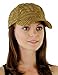 Glitzy Game Sequin Trim Baseball Cap for Ladies