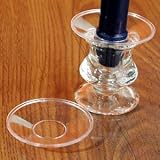 Clear Plastic Bobeche (set of 12)