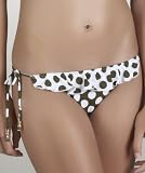Guess - On The Spot Tie Side Bikini Bottom, Olive