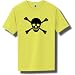 Skull and Crossed Bones Short Sleeve Bright Neon T-Shirt - Available in 5 bright colors