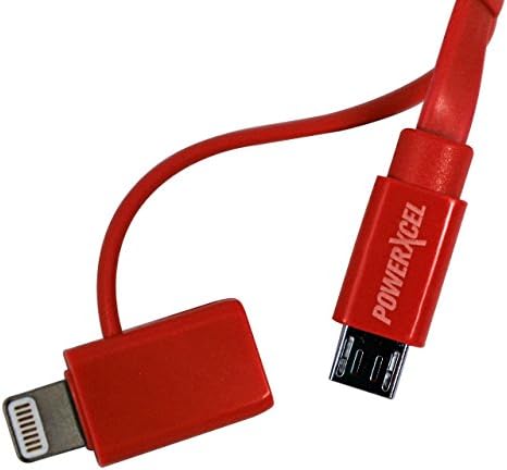 PowerXcel® 5200mAh Powerbank with MFI Lightning & Micro-USB Cable - Red