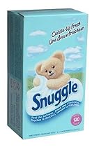 Snuggle Fabric Softener Sheets, Blue Sparkle with Cuddle Up Fresh Scent, 120ct