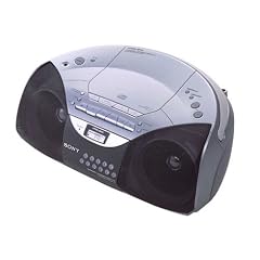 Sony CFD-S200L tragbarer CD-Radiorekorder (mit handlicher Design-Fernbedienung) silber