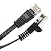 25 ft Cat 6 Unshielded (UTP) Flat Ethernet Network Cable - Black