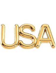 14k Yellow Gold USA Lapel Pin.