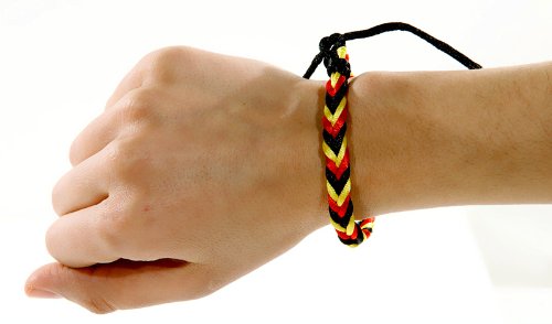 12 x Armband Deutschland 17 cm – Fanartikel WM EM