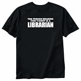 T-Shirt Black  For A Librarian  Occupations