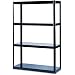 Safco 5246BL Black 48-Inch Wide Boltless Shelving