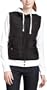 RVCA Junior's Puffer Fleece,Black/White,Large