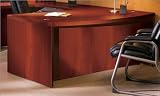 Mayline ABD -+6642 -LDC Aberdeen Bowfront Desk Shell Size: 66'W x 42'D x 29.5'H, Finish: Mocha