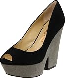 Luxury Rebel Women's Razo Wedge Pump,Black,39.5 EU/9.5 M US