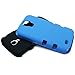 Galaxy S4 Case, MagicMobile Hybrid Impact Shockproof Cover Hard Armor Shell and Soft Silicone Skin Layer [ Blue - Black ] with Screen Protector and Stylus