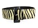 Ladies Wide High Waist Zebra Print Animal Fur Fashion Belts