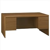 Bush Furniture Northfield Executive Wood Computer Desk in Dakota Oak