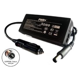 PWR+ DC Charger Car Laptop Ac Adapter for HP PAVILION DV3 DV3T DV3Z DV4 DV4T DV5 DV5T DV5TSE DV6 DV6T DV6Z DV 3 3T 3Z 4 4T 5 5T 5TSE 6 6Z 65W HP Spare 463958-001 PA-1650-02HN PPP009L 463552-001 Portable Car Charger for Laptop Notebook Computer Battery Charger Power Supply Cord Plug