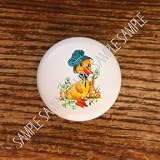 VINTAGE LITTLE DUCK WITH BONNET DRAWER PULLS KNOBS