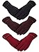 Patelai 3 Pairs Women Winter Gloves Warm Touchscreen Gloves Windproof Plush Gloves for Women Girls Winter Using (Black, Wine Red, Brown)