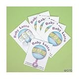 24 Baby Shower Lotto Game Cards