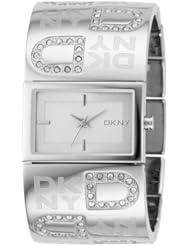 DKNY Womens NY4738 Silver Stainless-Steel Analog Quartz Watch with Silver Dial