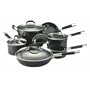 Farberware Millennium 11 Pc Set with Glass Lids, Black
