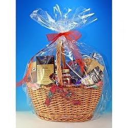 2 Gift Basket Bags Clear Cellophane 22" X 30"