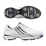 Adidas 2008 Women's Driver Prima Golf Shoes - Running White / Metallic Silver - Plum - 737654