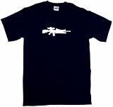 M16 Machine Gun w/ Grenade Launcher Logo Men's Tee Shirt in 12 colors Small thru 6XL