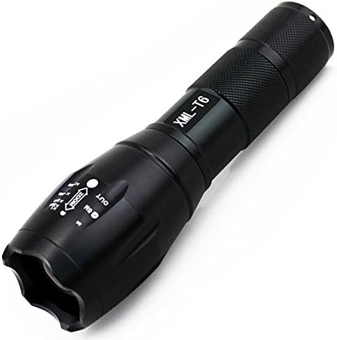 XJX CREE XML T6 LED Zoom Flashlight Waterproof Torch 800Lm 5 Mode Bright