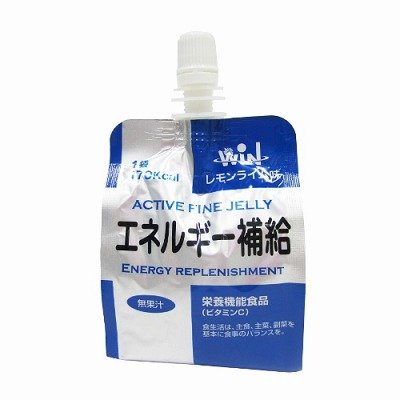 アクティブ ファイン ゼリー エネルギー補給 レモンライム味 180g