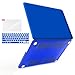 iBenzer Basic Soft-Touch Series Plastic Hard Case Cover for Apple Old Macbook Pro 15.4-inch 15.4'' with Retina Display A1398, Royal Blue