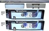 Broadway Mirror Metal Black Chrome 270mm Curve