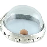 Sterling Silver MUSTARD SEED Amulet of Faith CHARM Religious Pendant GIFT BOXED