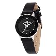 AK Anne Klein Women`s Diamond Silver-Tone Black Dial Watch #108975BKDB