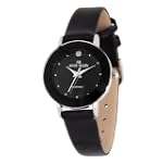 AK Anne Klein Women's Diamond Silver-Tone Black Dial Watch #108975BKDB $29.99