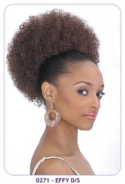 New born free Synthetic Hair ponytail: 0271 EFFY D/S (Large size afro puff)