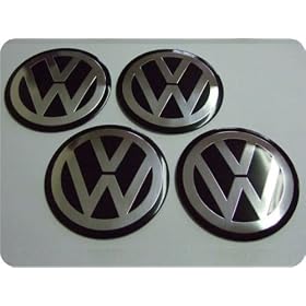 VW 90mm 9cm ALLOY WHEEL LOGO BADGE CAP CENTRES EMBLEM GOLF GTI R32