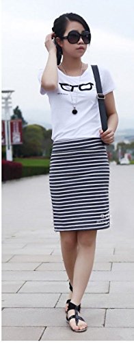 マリン テイスト ボーダー ロング スカート