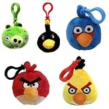 Angry Birds Bag Clips - 4 Birds and 1 Pig Assortment ~ Angry Birds