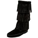 Minnetonka Women's Calf Hi 3-Layer Fringe Boot
