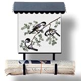 Chickadees Vertical Porch Mailbox
