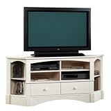 Corner TV Stand Entertainment Center - Antiqued Finish