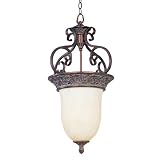 Maxim Lighting 2223WHGB 2 Light Foyer Light, Greek Bronze