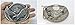 Brand:e&b NEW Casino Three Smiling Skulls Belt Buckle Cs-041bk