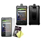 Holster Case w/ Ratcheting Belt Clip & LCD Screen Guard / Protector for HTC ....