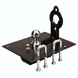 Buyers Gooseneck Retractable Ball Mount PLUS Safety Chain U-Bolt Kit