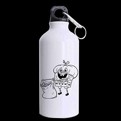 DONGMEN Alluminum Cartoon Character SpongeBob Portable 13.5 oz Sports Drinking Bottle Travel Bottle BPA Free Bottle