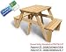 Kids Patio Picnic Table 20301-Passed Safety Standards ASTM F963-07, Unfinished Fir, for ages 2 to 6, Free Drawing Book