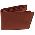 Boston Traveler Burgundy Leather Bi-fold Wallet