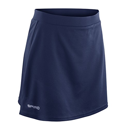 Spiro Ladies/Womens Windproof Quick Dry Sports Skort (X-Large (US 14)) (Navy Blue)