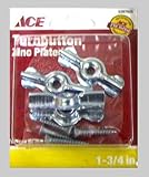 ACE HARDWARE BHDW 5 01-3825-042 SCREEN/STORM TURN BUTTON ZINC 1-3/4 (PACK OF 5)